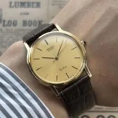 90s Vintage Seiko tank サンレイ文字盤 ラウンド 稼働品 - メルカリ