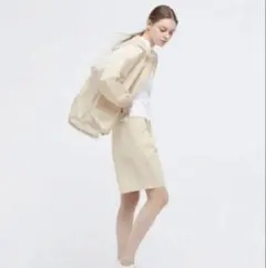 UNIQLO × Theory ベージュ ハーフパンツ