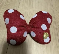ディズニー　ミニーちゃん　大　リボン　ヘアゴム　スクバ
