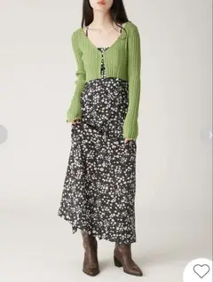 LILY BROWN（リリー ブラウン）ニットカーデセットキャミワンピース