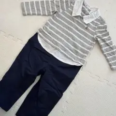 baby GAP 長袖　ロンパース　シャツ　くま　 12-18ヶ月