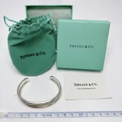 5612◯ TIFFANY&Co. ダイアゴナルバングル シルバー - メルカリ