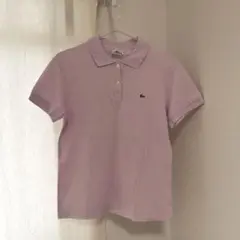 LACOSTE ピンク ポロシャツ 半袖 - メルカリ