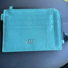 VIFJカードケース コインケース ターコイズブルー