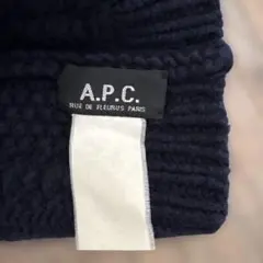 【新品】A.P.C. カーハートコラボニット帽 ユニセックスネイビーアーペーセー 新品】A.P.C. カーハートコラボニット帽 ユニセックスネイビー