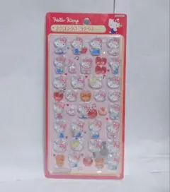 ◎新品◎ハローキティ◎サンリオ◎赤◎ボンボンドロップシール◎日本語◎海外輸入品