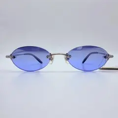 NICE CLAUP 眼鏡フレーム サングラス リムレス シルバー 日本製のサムネイル
