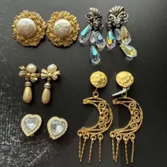 イヤリング　5点まとめ売り