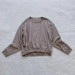 H＆M トレーナー　長袖　クルーネック　ベージュ　XS