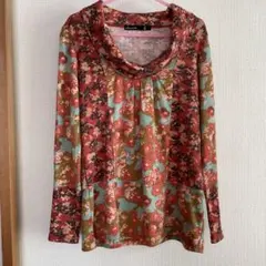 アズノゥアズドゥバズ　秋冬チュニック　和柄切り替えおしゃれ