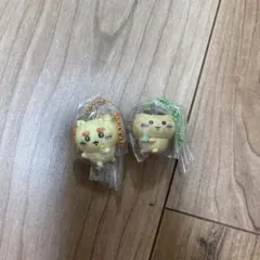 ちいかわ　マスコット付きビスケット シーサー、くりまんじゅうキーホルダーセット