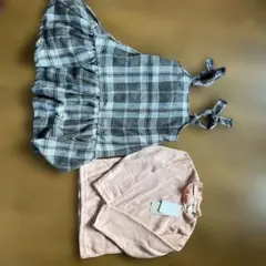 petit main ワンピースと長袖トップスセット 110