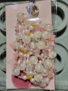 ビーズ スマホショルダーストラップ