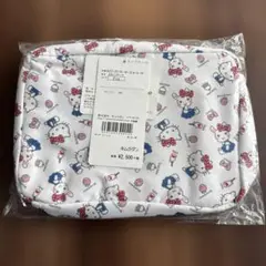 新品タグ付き　クーラクール　キティコラボ　オムツポーチ　ホワイト