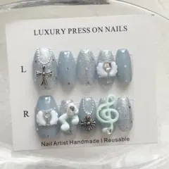 ネイルチップ ウィッシュコア クロム 音符 平成女児 推し活 現品