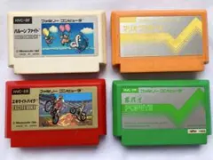 【動作確認済】　バルーンファイト　マリオブラザーズ　ポパイ　エキサイトバイク4本