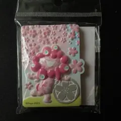 2025年万博 ミャクミャクとピンクの桜満開デザイン　レジンマグネット 新品