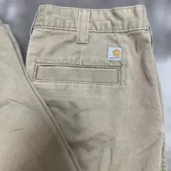 16年Carhartt ワークパンツ ベージュ ストレートフィット　32X30