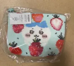 【新品未開封】フェイラー ちいかわ ハチワレ ストロベリードット ポーチ（大）