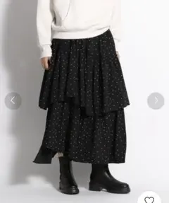 niko and ... ニコアンド　イレギュラーヘムティアードスカート