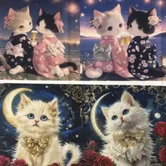 パネル生地　在庫処分　猫16柄　即購入限定❗️