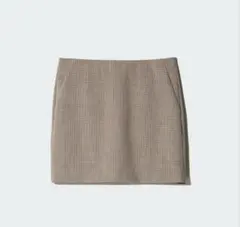 UNIQLO ユニクロ　スコート　チェック　キュロット　ミニスカート　サナ