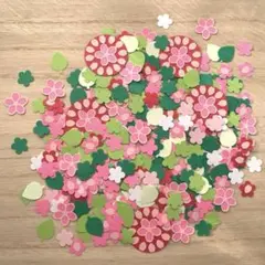 大容量！桜モチーフ クラフトパンチ ペーパーパーツ まとめ売り ハンドメイド