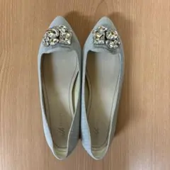 ビジューオペラパンプス