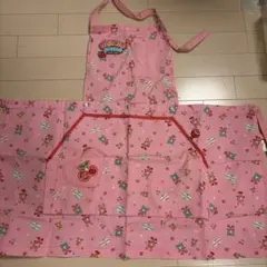メゾピアノ 美品 ベリエちゃんブルーベリエちゃんの2wayエプロン