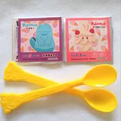 ♪【新品未使用】ポケモン　サーティワン　シール2枚＆ポケモンサンデースプーン2本
