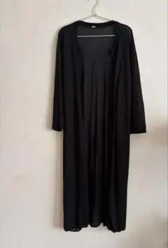 MilaOwenミラオーウェン　薄手　ロング　カーディガン　黒　ベルト