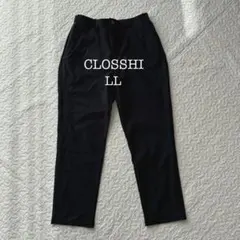 クロッシー スラックスパンツ ストレッチ ウエストゴム ネイビー（LL）