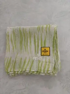 フェンディ　FENDI シルク&コットン ハンカチ スカーフ