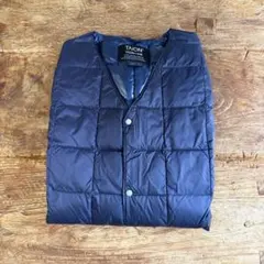 美品TAION ネイビーダウンベストXL
