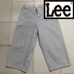 レディース Lee ヒッコリー ワイドクロップドパンツ