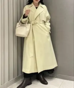 FRAY I.D ウールカルゼトレンチコート　スプリングコート