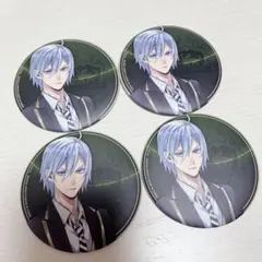 ツイステッドワンダーランド 一番くじ缶バッジ シルバー 4つセット K賞缶