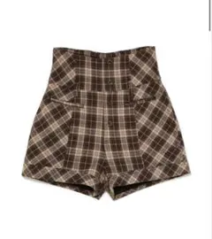 andmary High waist check pants black S - メルカリ