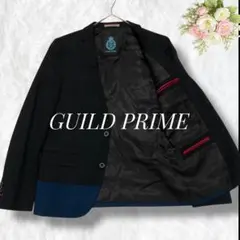 美品 GUILD PRIME テーラードジャケット S 黒 春 夏 バイカラーのサムネイル