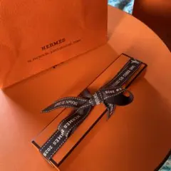 HERMES ギフトボックス、オレンジ袋セット