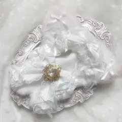 ぬい服　着ぐるみ　10〜12cm用　ホワイト ライトピンク チェーンフック付き