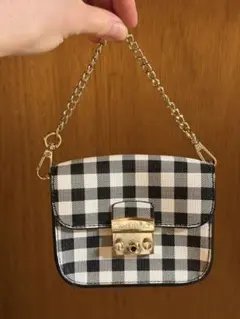 VALENTINO ギンガムチェック ミニハンドバッグ チェーンストラップのサムネイル
