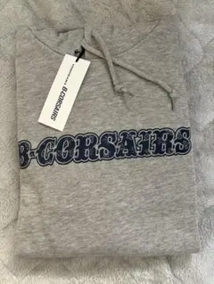 新品 横浜ビーコルセアーズ バックプリントパーカー スウェット グレー