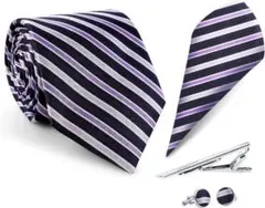 ネクタイ チーフ タイピン 5点セット ビジネス 結婚式 就活 入園式 新生活