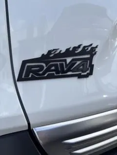 rav4 エンブレム　フレーム　炎デザイン