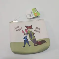【新品未使用】ズートピア　ジュディ＆ニック ファスナーポーチ