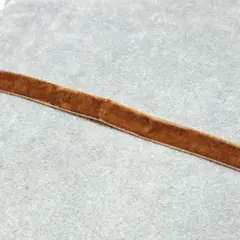 キャメルブラウンカラーベルベットリボンシンプルチョーカーネックレス茶色