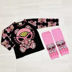 ポ*ト様 ヒステリックミニ　«80» テディー ラグラン 長袖 ロンT レッグ