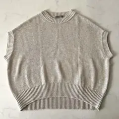 ほぼ未使用 セオリーリュクス 2025年製 ニットベスト リネン混 38 M