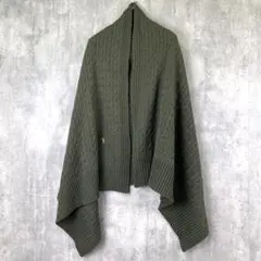 ラルフローレン【Ralph Lauren】ひざ掛け/ケーブルニット/ポニー刺繍のサムネイル